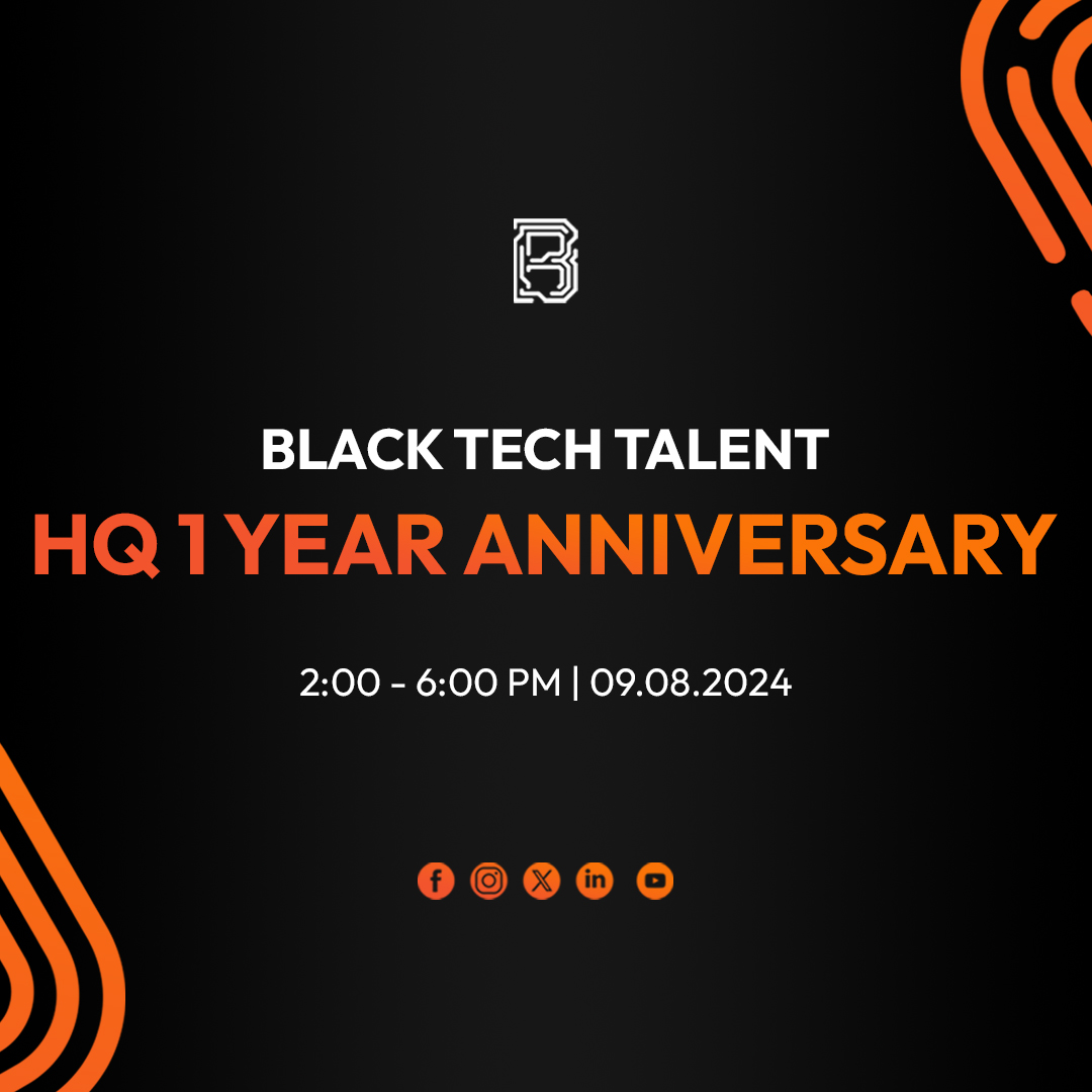 Black Tech Talent HQ 1 Year Anniversary Flier 2024